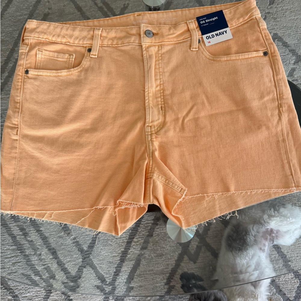 Old Navy Women’s High-rise OG Straight Denim Shorts Cotton NWT